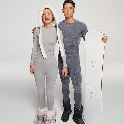 纳趣 速干保暖内衣男女秋冬登山滑雪排汗发热压缩套装 商品图3