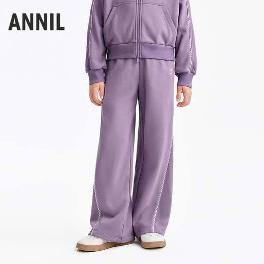 女童全腰针织单裤春季新款安奈儿童装EG616550 商品图0