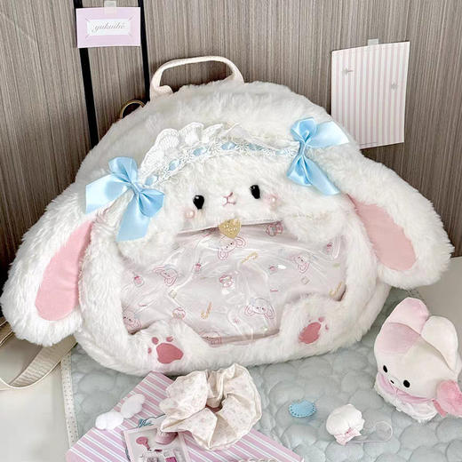 萌趣蕾丝兔痛包双肩包-纪念日百货门店同款167747755 商品图1