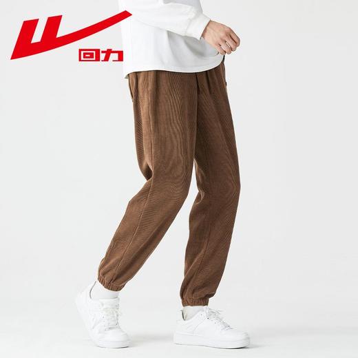 回力裤子男2025春秋新款美式灯芯绒潮流束脚运动休闲长裤 商品图8