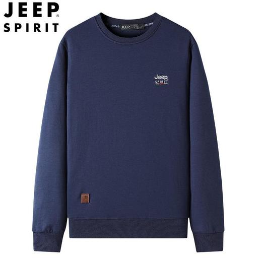 JEEP SPIRIT春秋圆领长袖T恤男运动宽松卫衣男潮牌7151新款（主推） 商品图2