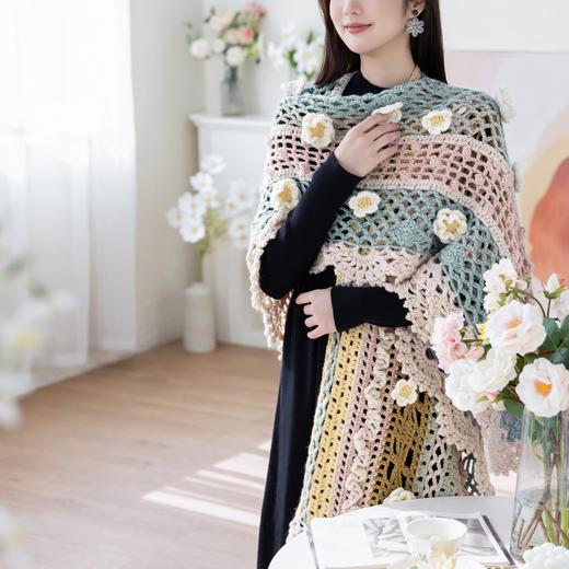 苏苏姐家落花低语手工DIY编织钩针衣服披肩毛线团自制羊毛材料包 商品图2