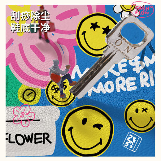 SMILEY & 有钱花「迎财入户」入户垫玄关垫皮革耐磨耐蹭防滑地垫 商品图2