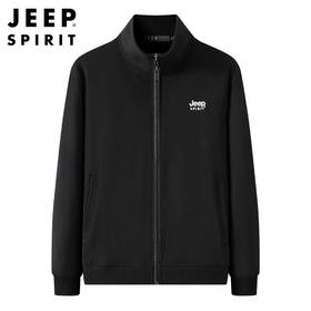 JEEP SPIRIT春秋卫衣男士运动开衫外套百搭宽松休闲衣HL2026（主推）