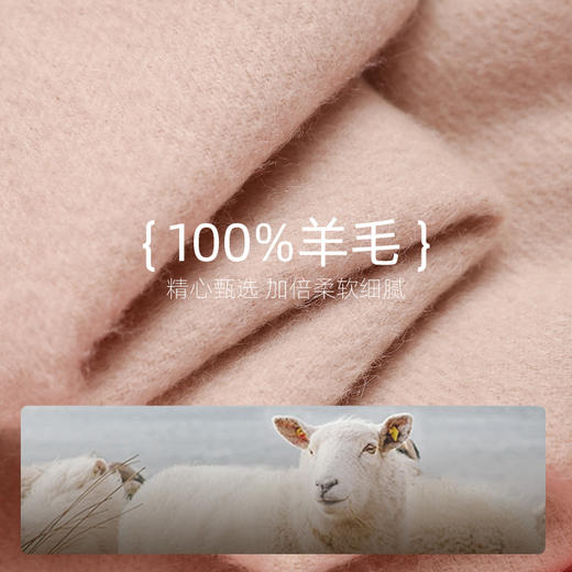 羊毛围巾女秋冬加厚保暖国风刺绣羊毛披肩女送妈妈生日礼物礼盒装 商品图3