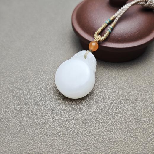 新疆和田玉且末料羊脂玉圆圆满满平安牌 1122-16 商品图1