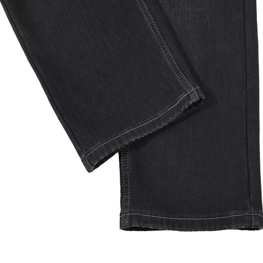 半身缘男裤 冬季保暖防皱耐穿抑菌抗菌高弹牛仔裤254201B10130148 商品图4