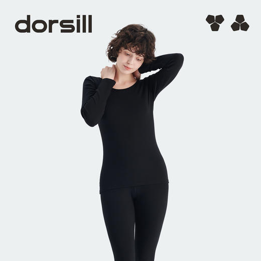 朵熙儿 倍暖款95%棉磨毛成人保暖内衣套装280克重 商品图2