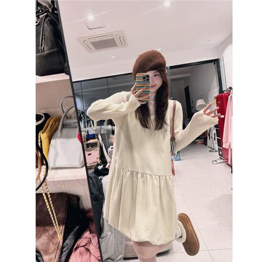 25AW上新 蕾蕾同款【星河灿烂】重工闪钻无袖方领花苞长短背心裙 商品图0