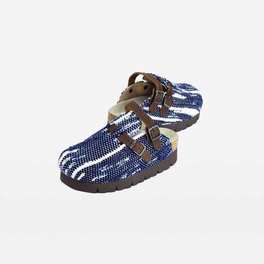 LX1925038  裂织布半包两用 厚底勃肯鞋女鞋男鞋（预售7天发货） 商品图0