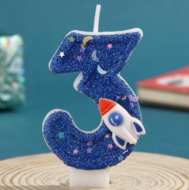 星空火箭数字蜡烛-仅支持与下午茶、蛋糕一起购买配送【蛋糕配件】 商品图4