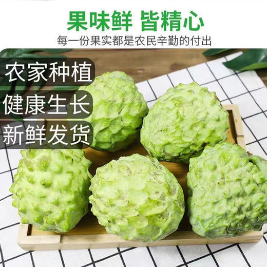 【凤梨释迦果】 果肉绵密如冰淇淋 凤梨奶香浓郁 入口即化  250-300g/350g 商品图2