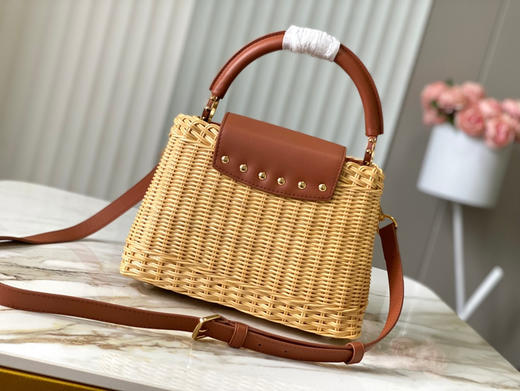 秋冬特惠💰1700 渠道级LV 新品 te级LV 全套包装 M11617/M48865棕色藤条竹篮 商品图2