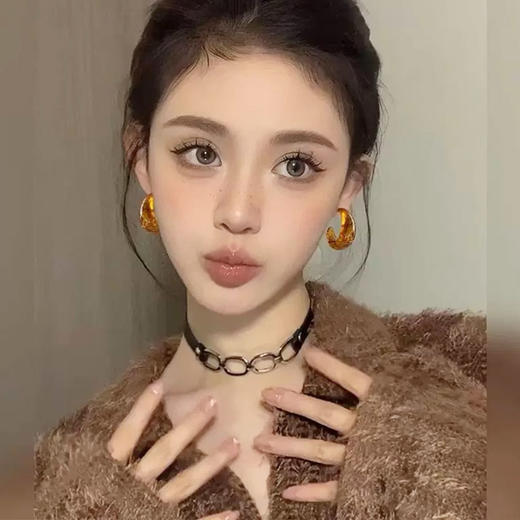 复古树脂晕染C行吊坠耳钉-纪念日百货门店同款166545959 商品图2