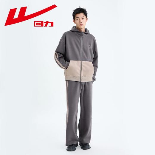 回力连帽夹克男2025秋冬新款潮牌重磅运动服休闲卫衣开衫上衣外套 商品图8