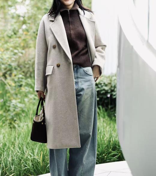 MAISON COVET 双排扣落肩大衣 商品图6