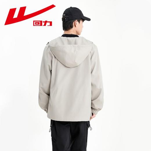 回力工装夹克外套男款2024秋季新款男士连帽休闲上衣春秋款冲锋衣 商品图3