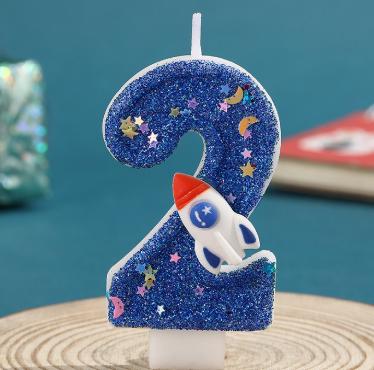 星空火箭数字蜡烛-仅支持与下午茶、蛋糕一起购买配送【蛋糕配件】 商品图3