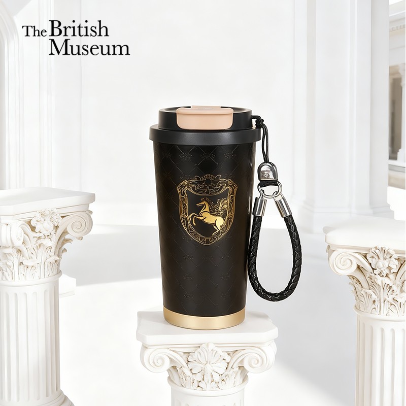 大英博物馆 古希腊系列 飞马黑金 便携咖啡保温杯