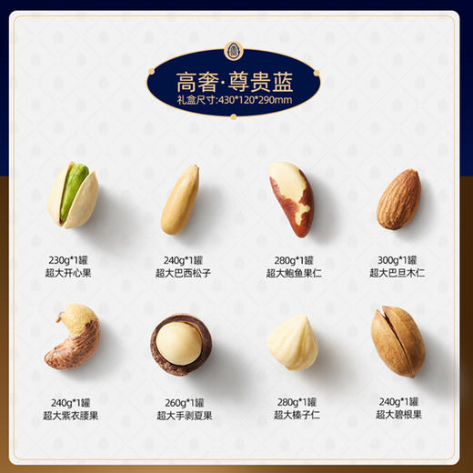 美荻斯环球大师尊贵蓝坚果礼盒2070g 商品图4