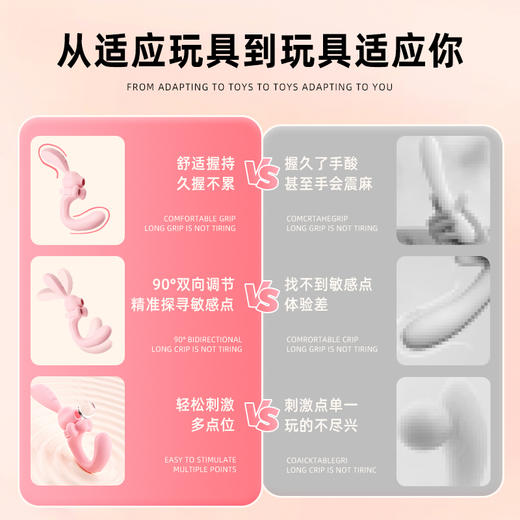 【怪兽派对APP版】赫兹少女808弯弯兔跳蛋成人情趣玩具女性插入强震静音app远程遥控 商品图6