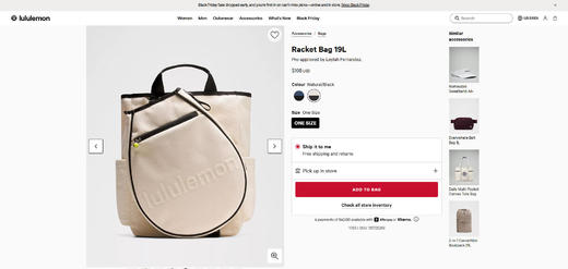 这个好看，三合一网球包/羽毛球包。大容量多功能双肩背包C112658 商品图5