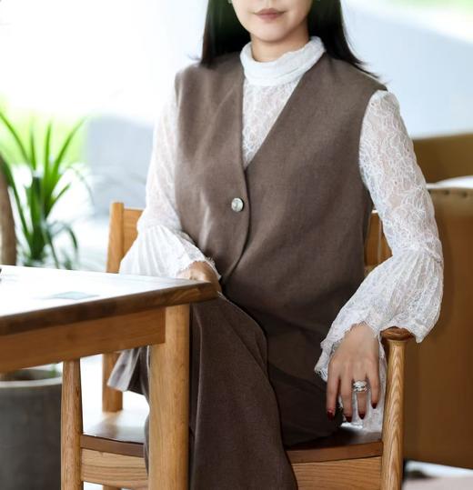 MAISON COVET 纯山羊绒马甲长裤套装 商品图4