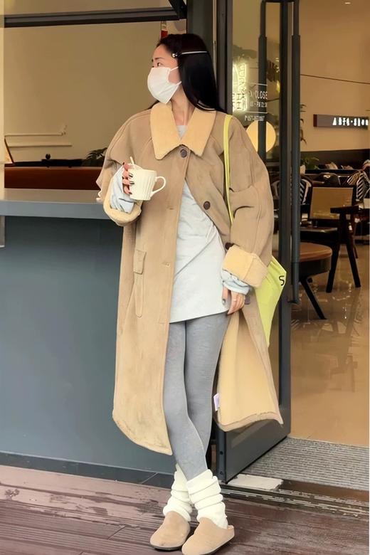 LNNNS 休闲皮毛一体厚实大衣外套 21299 商品图2