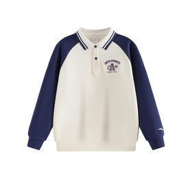 超级安踏女大童卫衣秋冬加绒长袖针织套头衫运动上衣362547730U