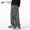 回力工装迷彩裤子男春秋季新款高街直筒美式风牛仔裤子宽松阔腿裤 商品缩略图3