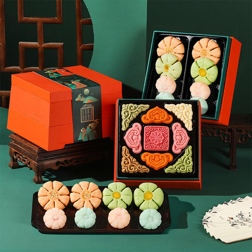 【皇家一品】皇家尚食局订婚糖果礼盒装结婚糕点提亲聘礼新年圣诞送长辈伴手礼684g 商品图1