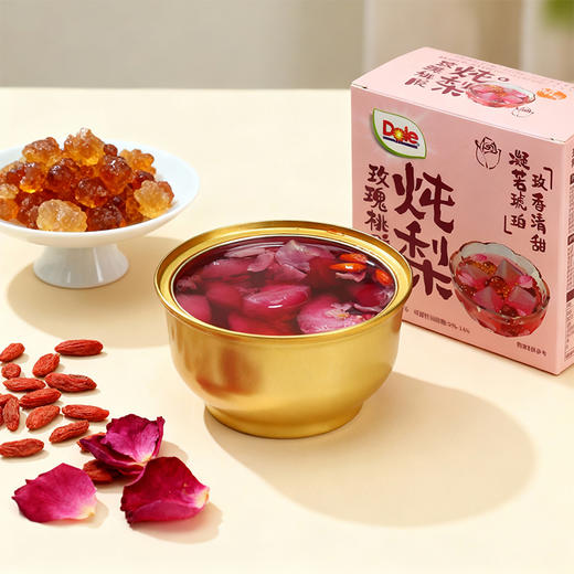 都乐陈皮谷物炖梨\陈皮枇杷炖梨\玫瑰桃胶炖梨  280g 3罐组合 商品图2