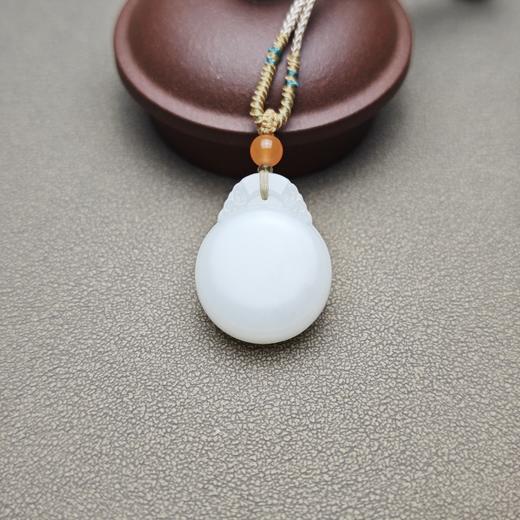 新疆和田玉且末料羊脂玉圆圆满满平安牌 1122-16 商品图0