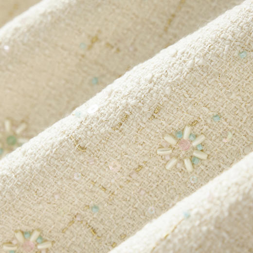 「高货wl」全新升级【铂金会员560/天猫759/差价199】(99354)洛诗琳2025立体钉珠编织粗花呢外套小香风背心裙两件套女 商品图3