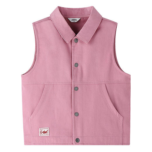 男女童翻领马夹春季新款安奈儿童装EM612562 商品图5