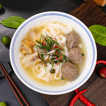 春彧记越式火车头牛丸河粉1人份/175.3g 袋装方便速食早餐夜宵 /粮油调味 /方便食品 /特色米粉/米线 商品图5