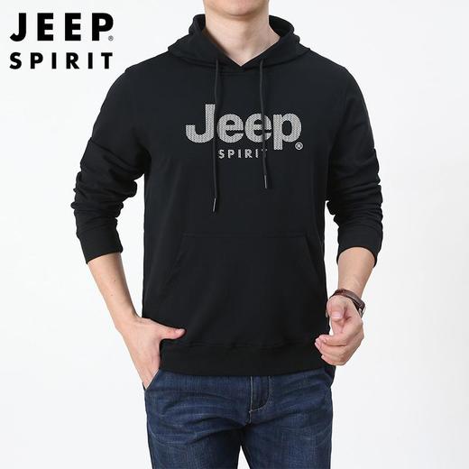 JEEP SPIRIT春秋卫衣男长袖连帽套头帽衫男士休闲上衣男HL7831 商品图3