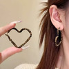 复古港风植绒豹纹爱心耳环时髦独特耳饰-纪念日百货门店同款167750313 商品缩略图2