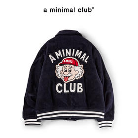 a minimal club美式复古趣味灯芯绒棒球服棉服廓形高街AM5APJ08