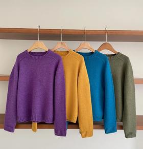 经典返场   重磅！  LP糖果系列  夹花羊绒马鞍肩毛衣 高克重重磅羊绒毛衣 顶级山羊绒  年度压轴