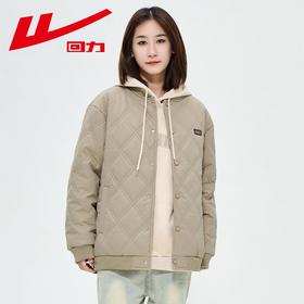 回力棉服女2025冬季新款小个子棉袄冬菱格棉衣外套轻薄羽绒服