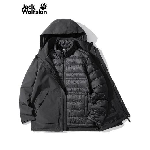 JackWolfskin秋冬新款COCTA男户外600蓬内胆三合一冲锋衣外套5122091 商品图3