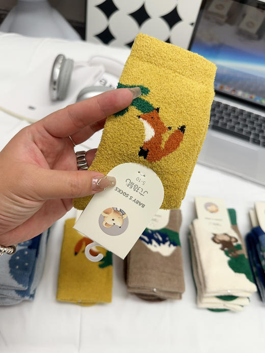 【五双装】六指鼠加厚毛圈袜 商品图6