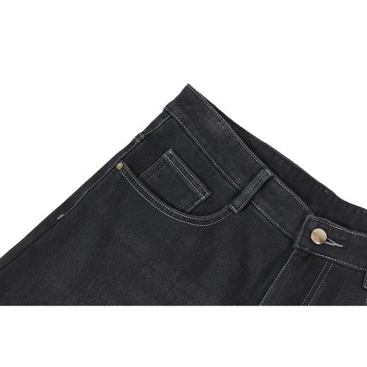 半身缘男裤 冬季保暖防皱耐穿抑菌抗菌高弹牛仔裤254201B10130148 商品图2