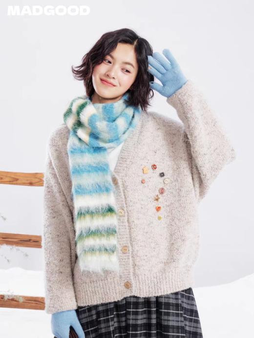 马得工地/MDGDPSWJ141587/条纹拼色围巾 商品图2