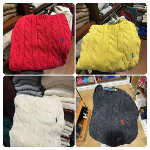 🔥男士麻花毛衣全线‼️💰899✈️❗️Ralph Lauren 拉夫劳伦男麻花毛衣🔥怎么搭都很高级！男款女穿也特别好看，快来搭配情侣款毛衣吧！ 商品图8