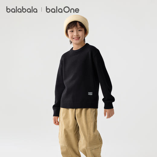 巴拉巴拉balaOne童装儿童毛衫女童2025冬新款毛衣打底衫男针织衫 商品图1