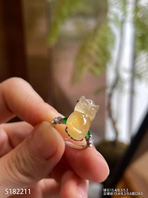 5182211，猫头鹰戒指。具体价格微信咨询 商品图2