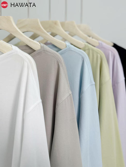 哈瓦塔全棉龟背长袖罩衫H360102 商品图1