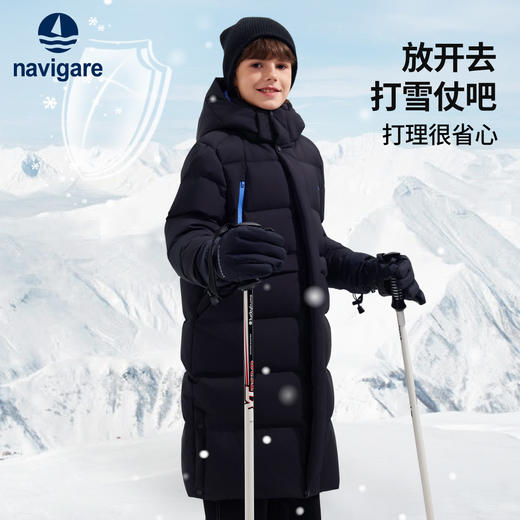 【90鹅绒】【纳维凯尔】【120-175】意大利小帆船男女童长款防寒鹅绒服 商品图7